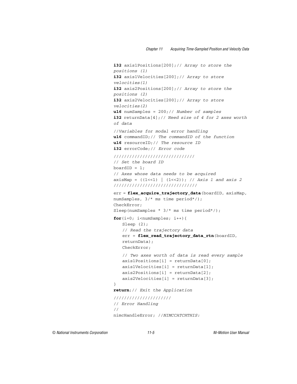 National Instruments NI-Motion User Manual | Page 149 / 305