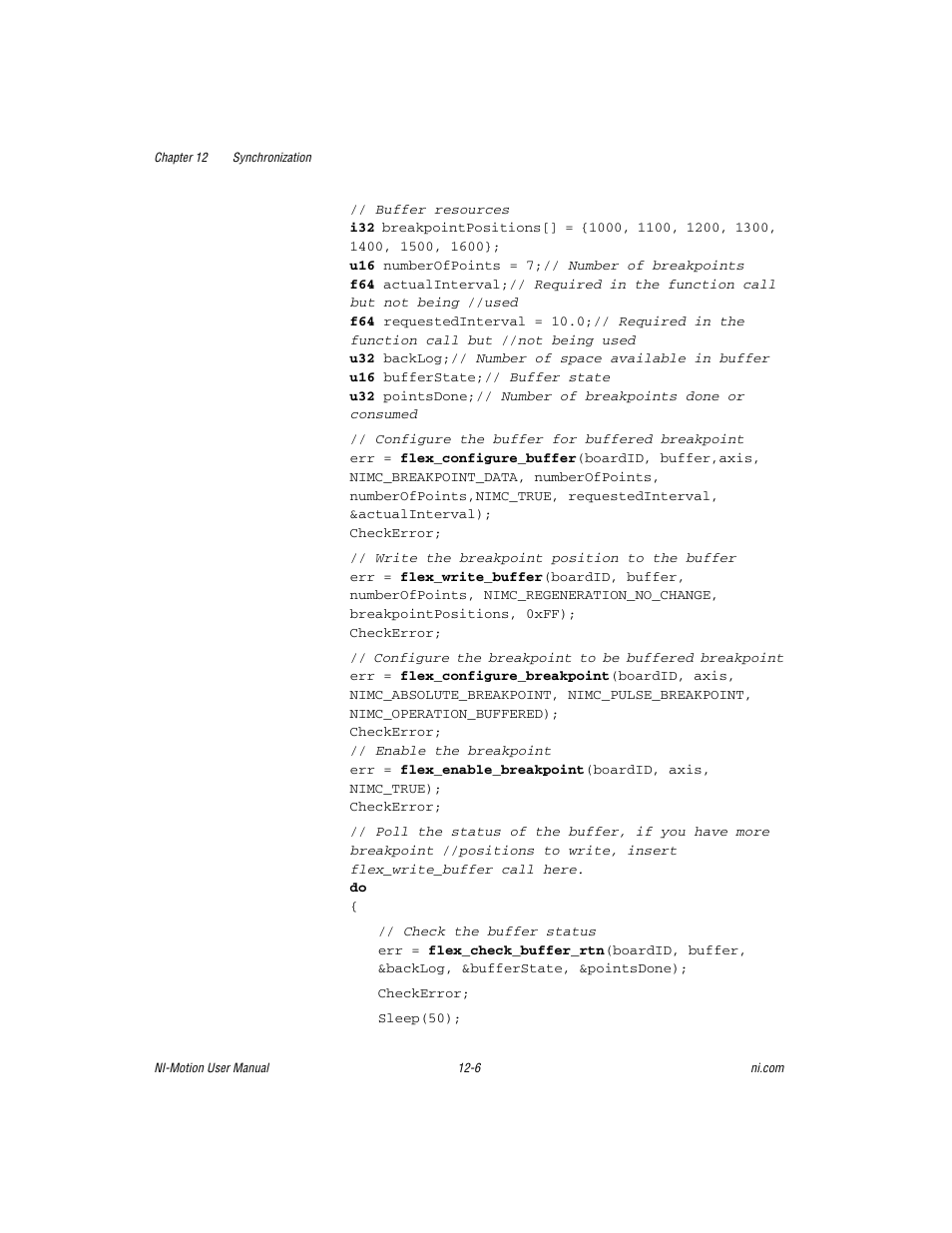 National Instruments NI-Motion User Manual | Page 156 / 305