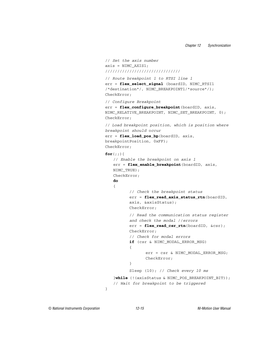 National Instruments NI-Motion User Manual | Page 165 / 305