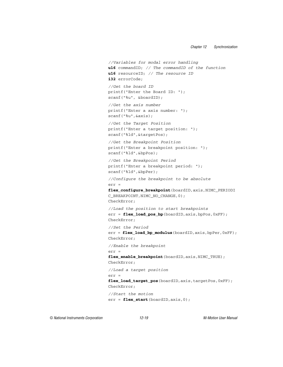 National Instruments NI-Motion User Manual | Page 169 / 305