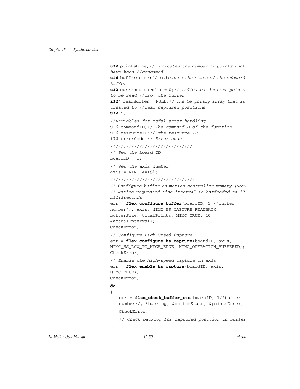 National Instruments NI-Motion User Manual | Page 180 / 305
