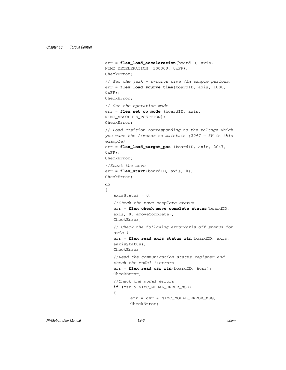 National Instruments NI-Motion User Manual | Page 196 / 305