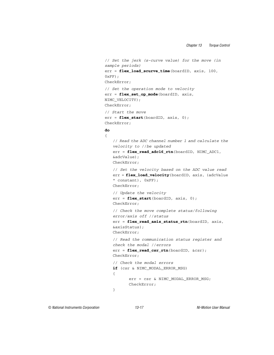 National Instruments NI-Motion User Manual | Page 207 / 305