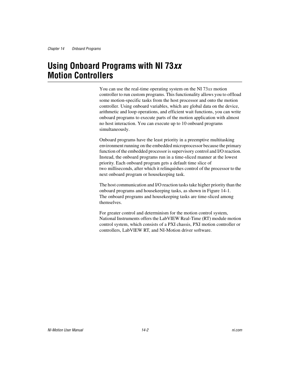 National Instruments NI-Motion User Manual | Page 210 / 305
