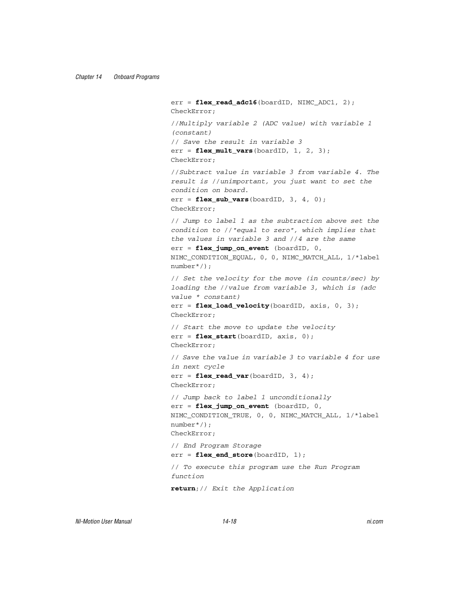 National Instruments NI-Motion User Manual | Page 226 / 305