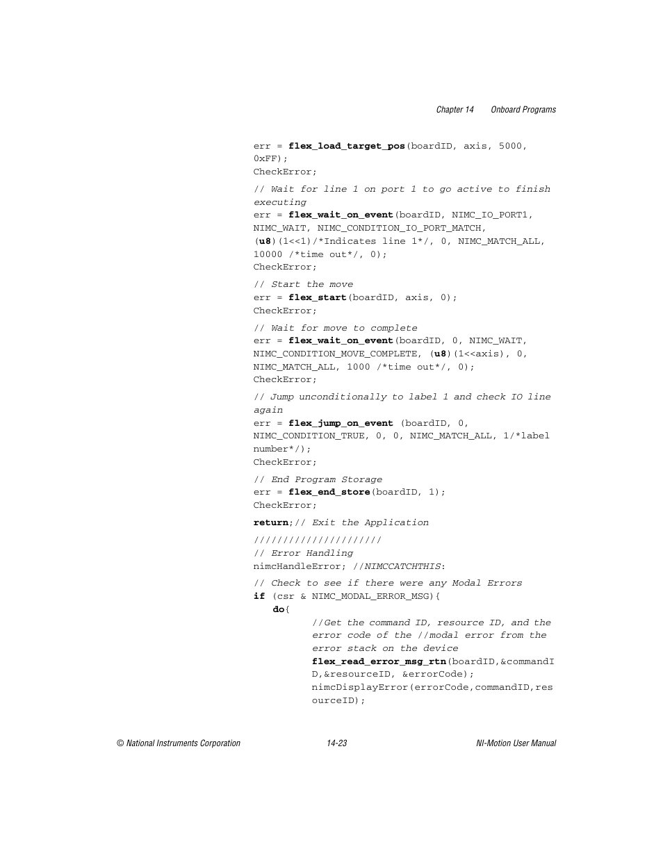 National Instruments NI-Motion User Manual | Page 231 / 305