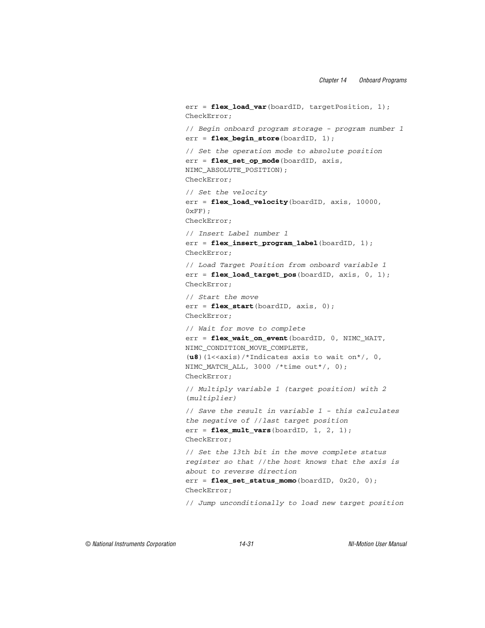 National Instruments NI-Motion User Manual | Page 239 / 305