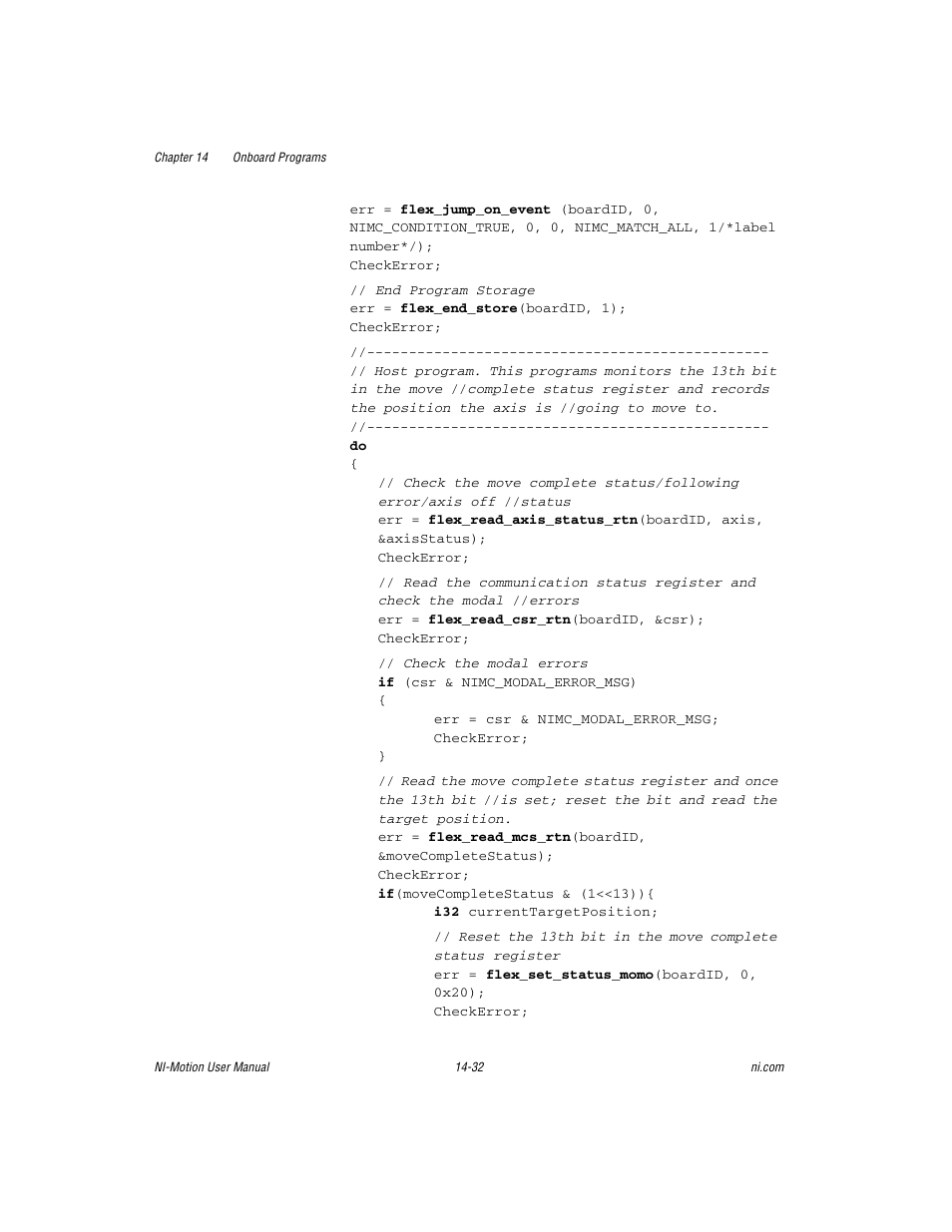 National Instruments NI-Motion User Manual | Page 240 / 305