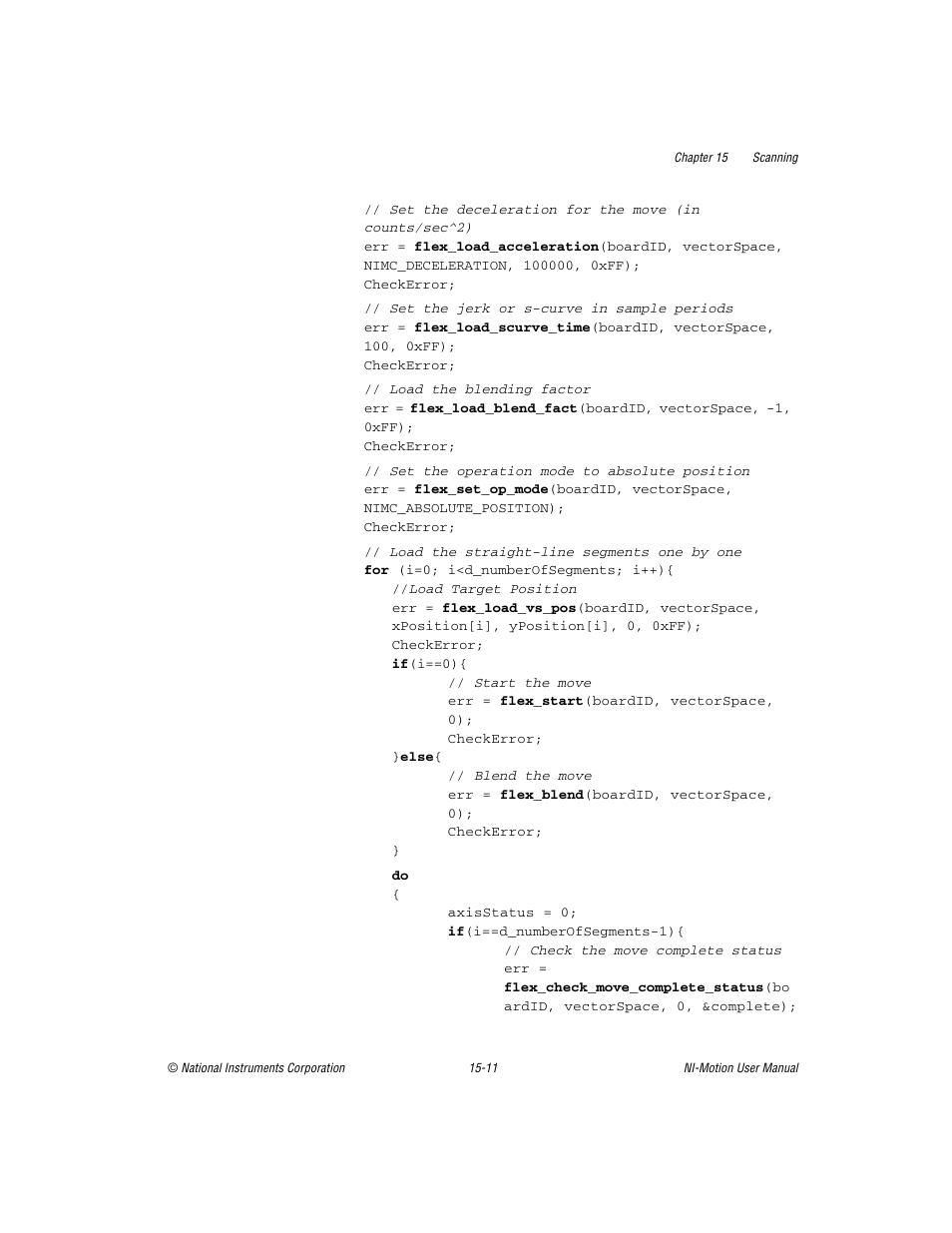 National Instruments NI-Motion User Manual | Page 262 / 305