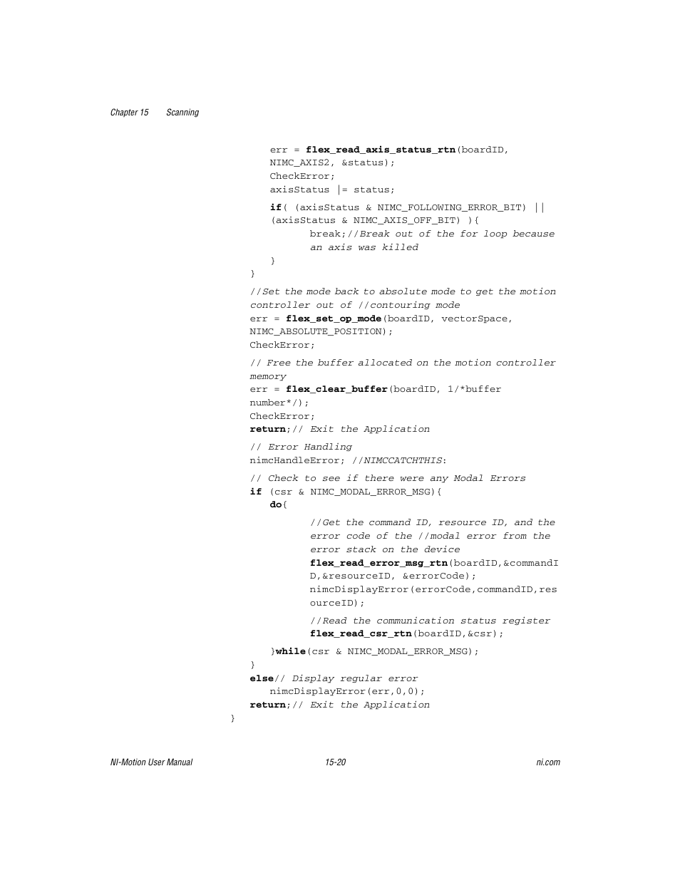 National Instruments NI-Motion User Manual | Page 271 / 305