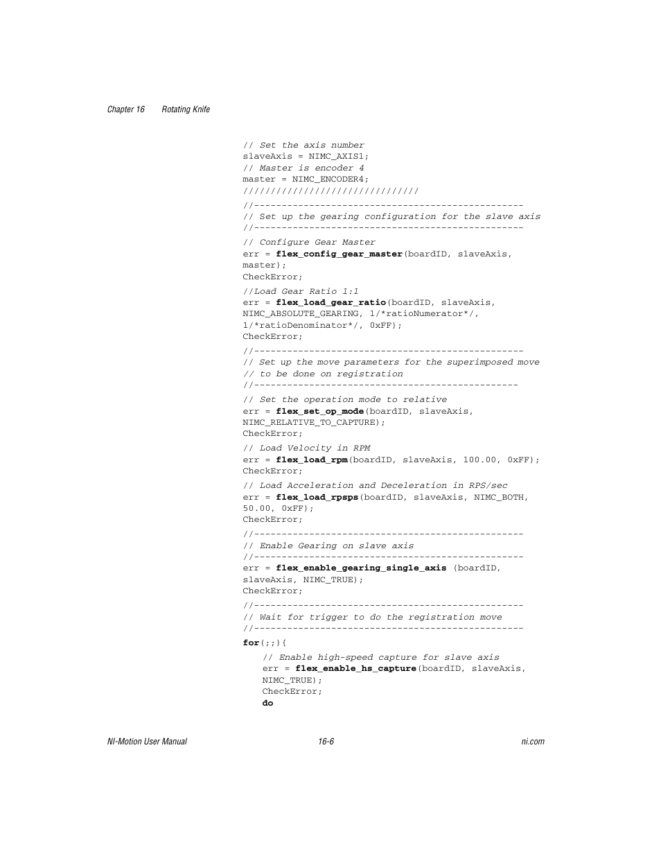 National Instruments NI-Motion User Manual | Page 277 / 305