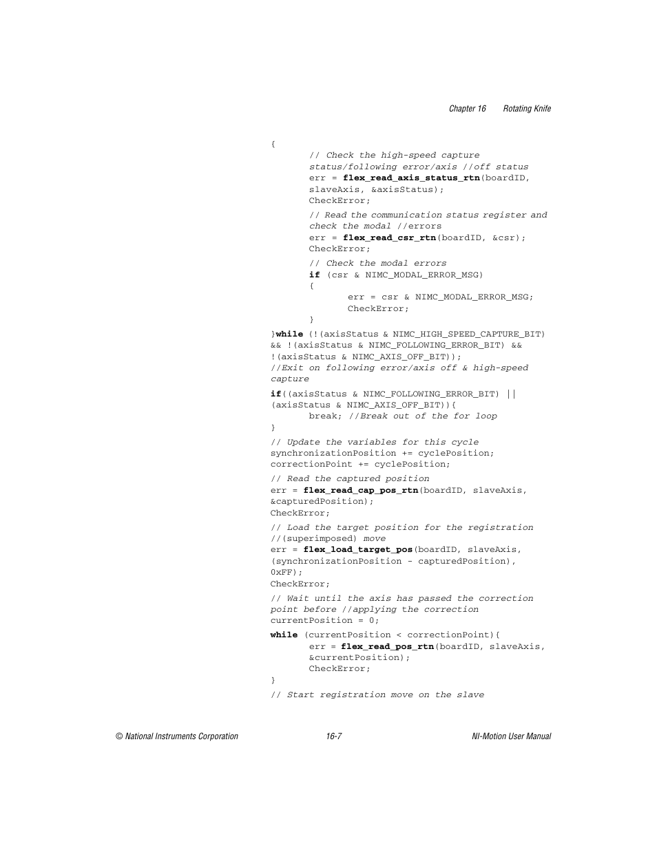 National Instruments NI-Motion User Manual | Page 278 / 305