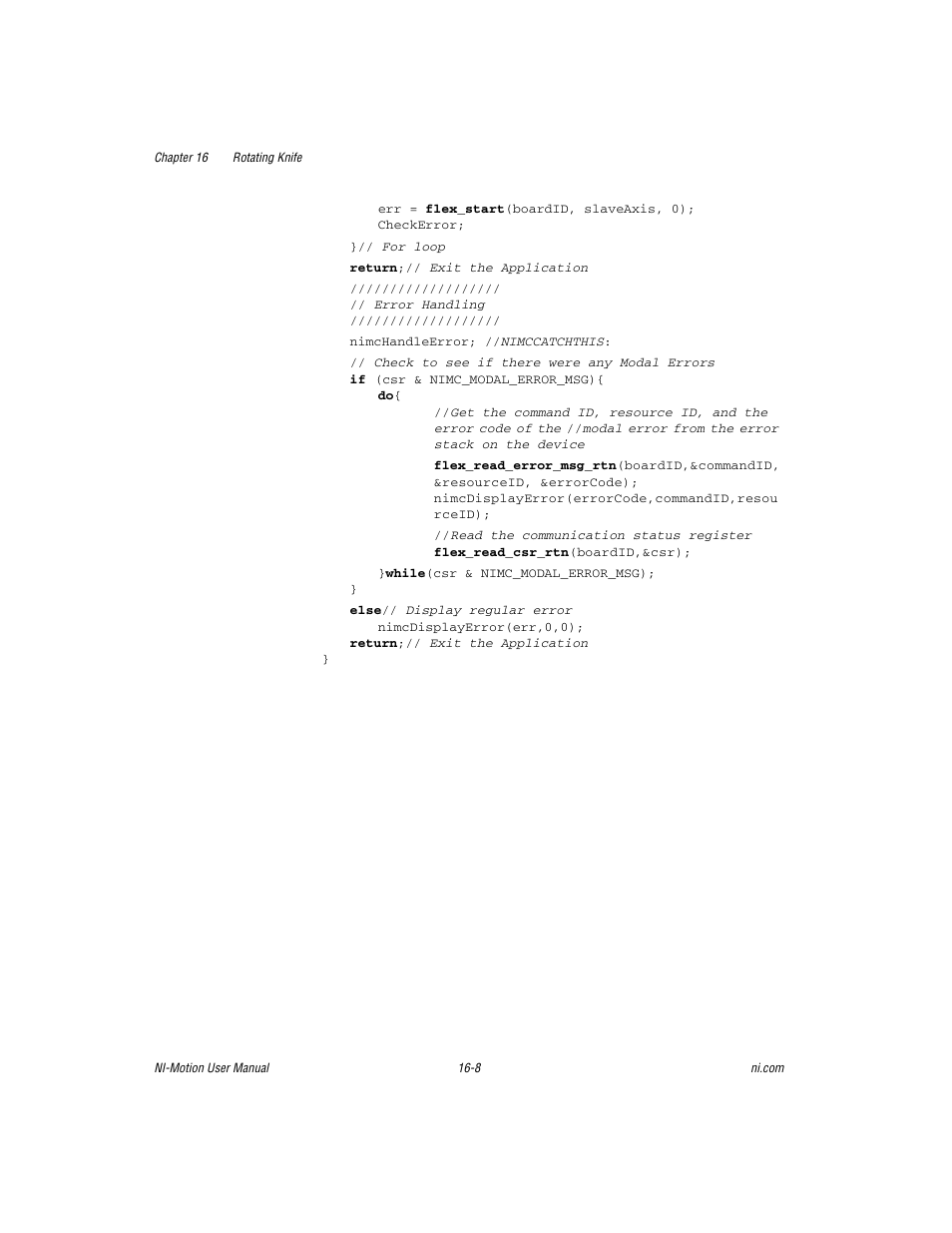 National Instruments NI-Motion User Manual | Page 279 / 305