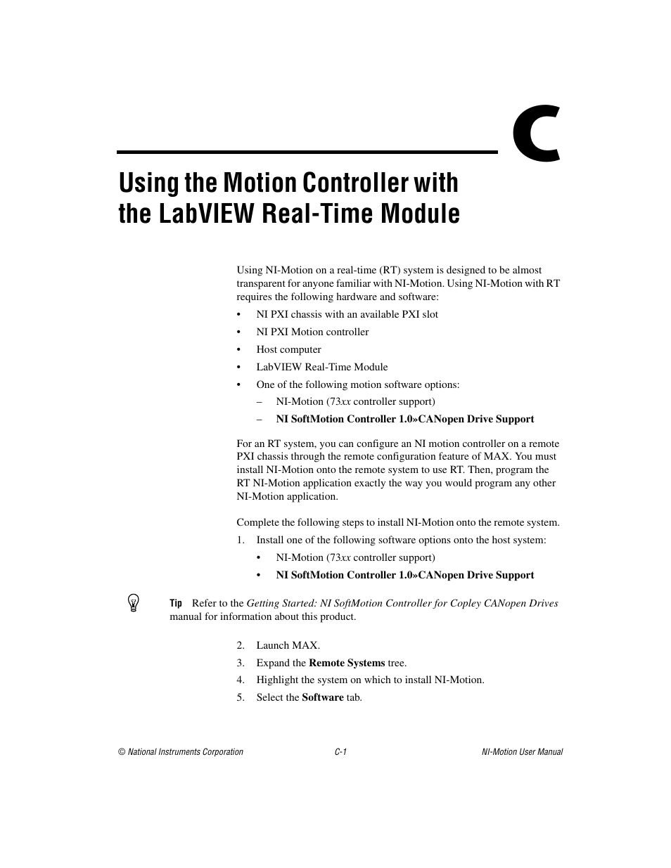 National Instruments NI-Motion User Manual | Page 285 / 305