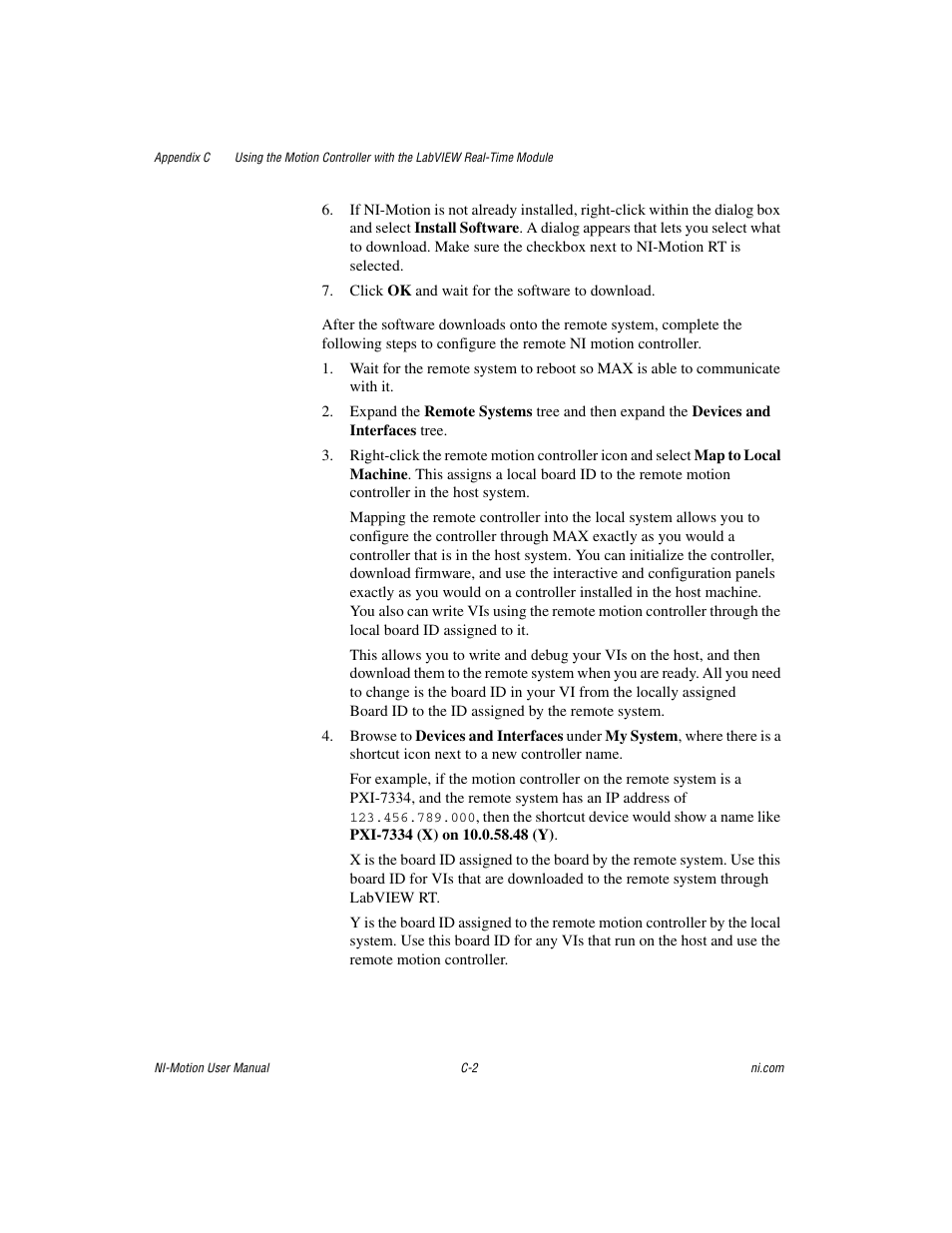 National Instruments NI-Motion User Manual | Page 286 / 305