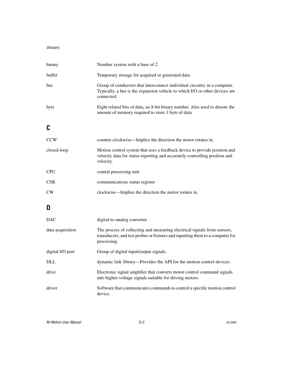 National Instruments NI-Motion User Manual | Page 290 / 305
