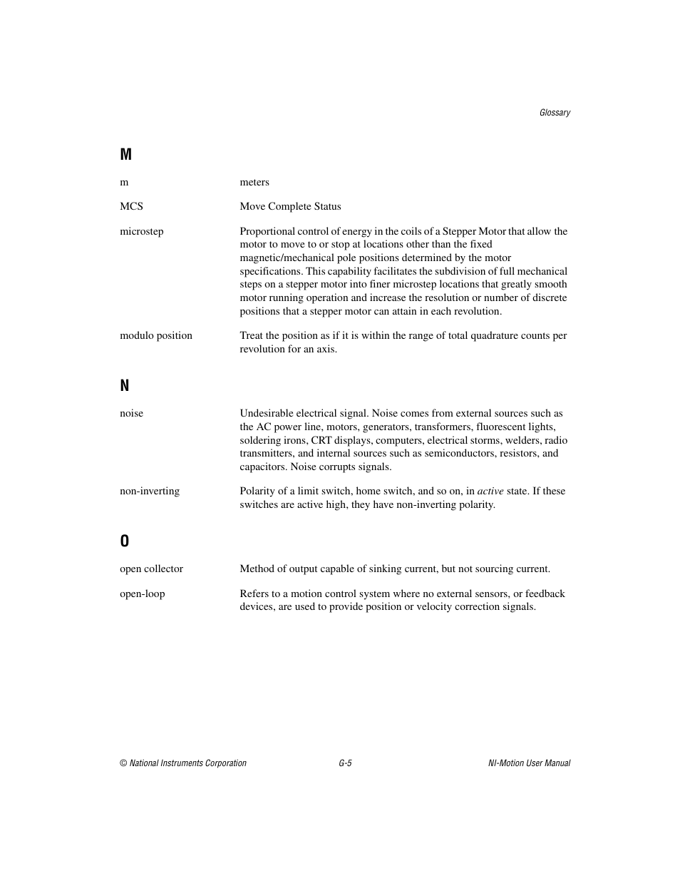 National Instruments NI-Motion User Manual | Page 293 / 305