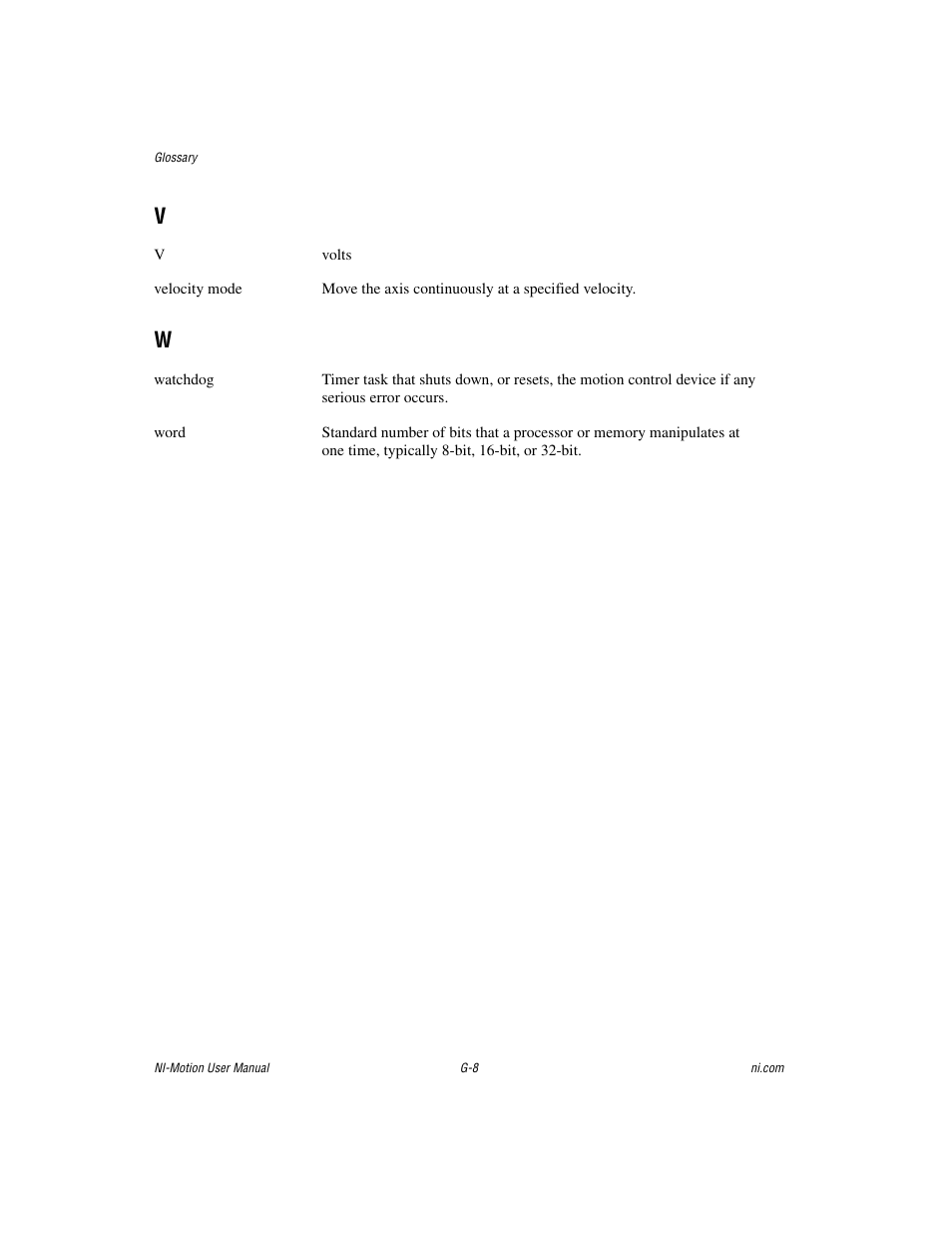 National Instruments NI-Motion User Manual | Page 296 / 305