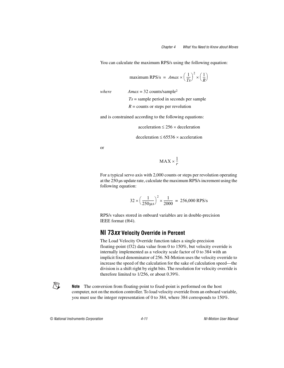 Ni 73 xx | National Instruments NI-Motion User Manual | Page 52 / 305