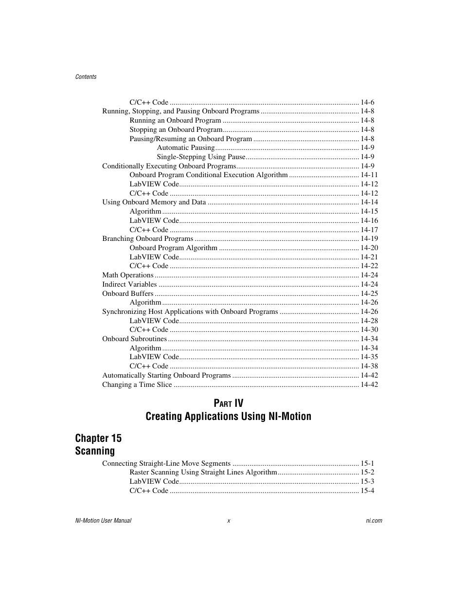National Instruments NI-Motion User Manual | Page 9 / 305