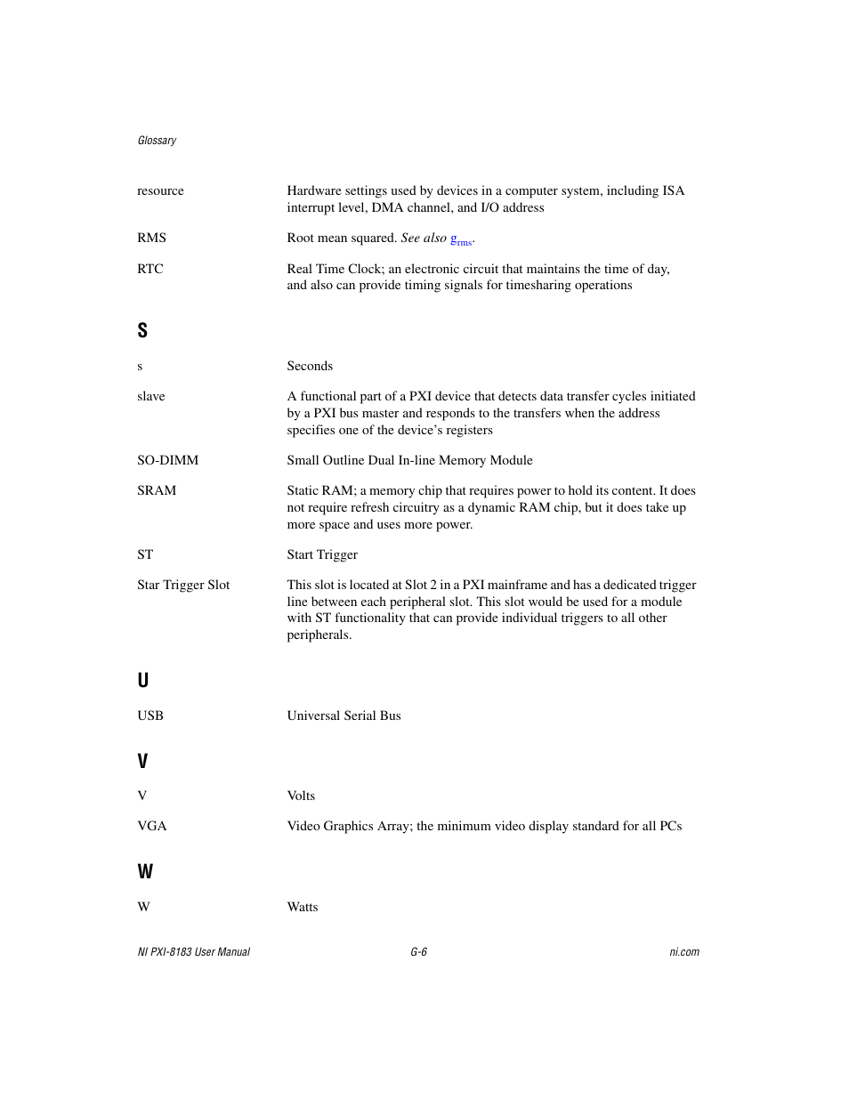 National Instruments Two-Slot Embedded Controller NI PXI-8183 User Manual | Page 64 / 69