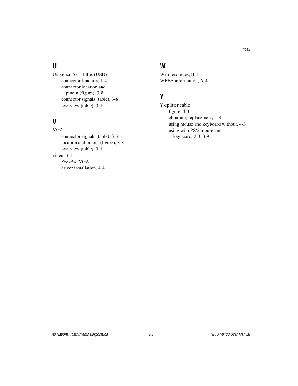 National Instruments Two-Slot Embedded Controller NI PXI-8183 User Manual | Page 69 / 69