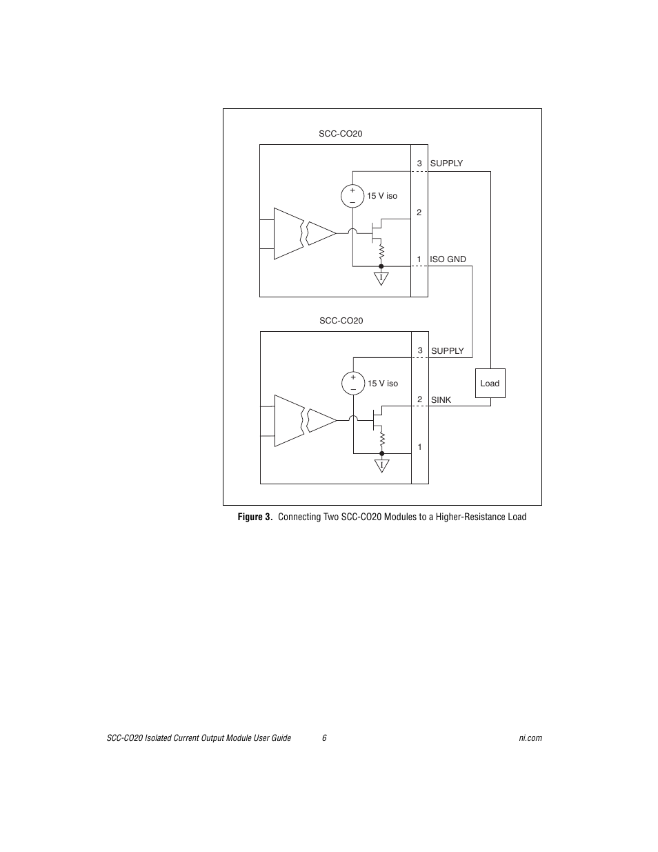 National Instruments Isolated Current Output Module SCC-CO20 User Manual | Page 6 / 15