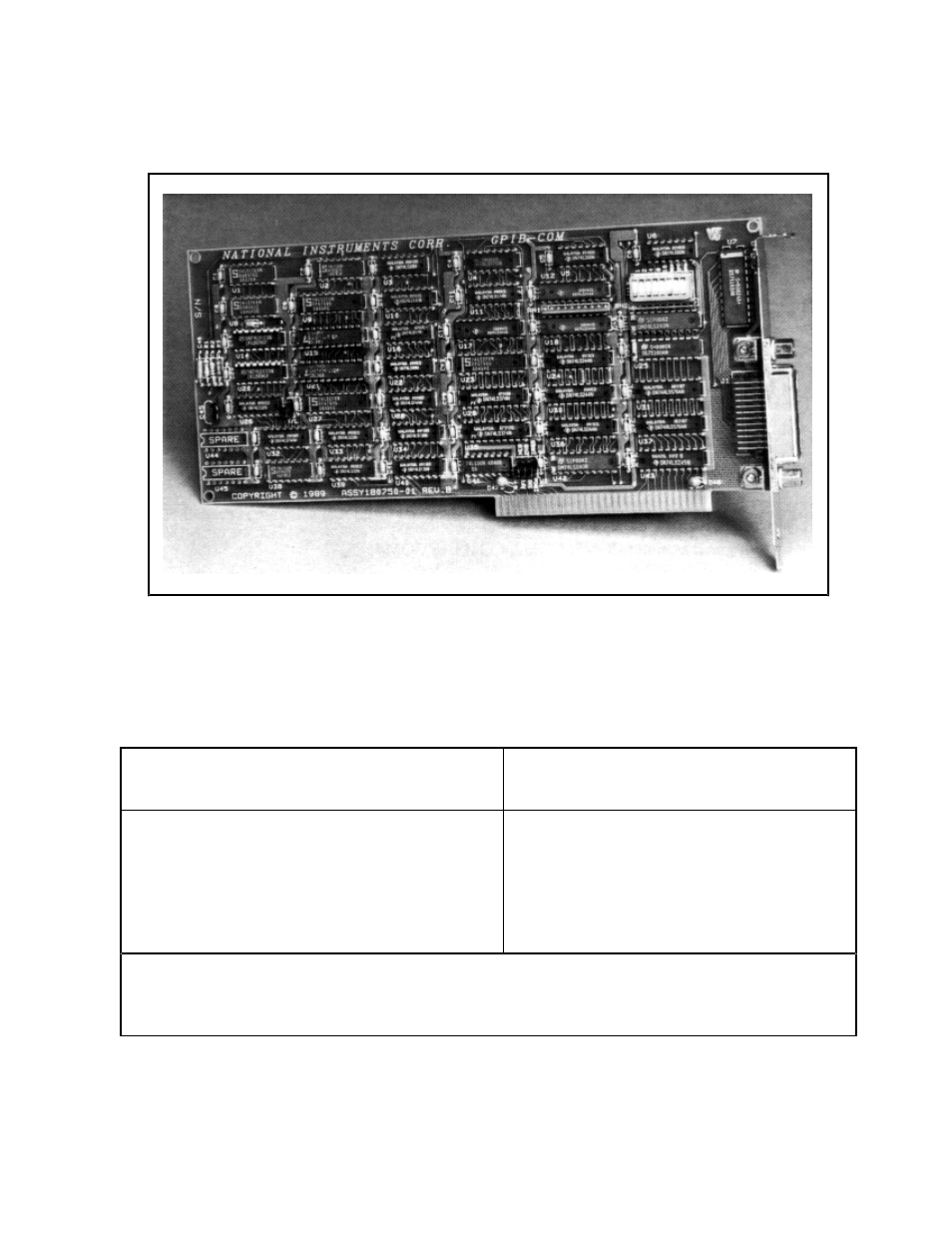 What your kit should contain, Figure 1-1. gpib-com board, Figures | National Instruments GPIB-COM User Manual | Page 11 / 56