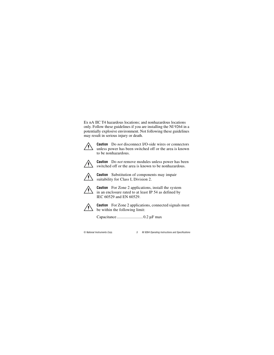 National Instruments NI 9264 User Manual | Page 5 / 24