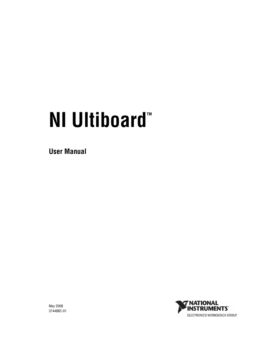 National Instruments Graphical User Interface Ultiboard User Manual | 281 pages