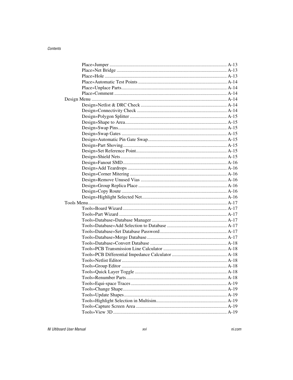 National Instruments Graphical User Interface Ultiboard User Manual | Page 15 / 281