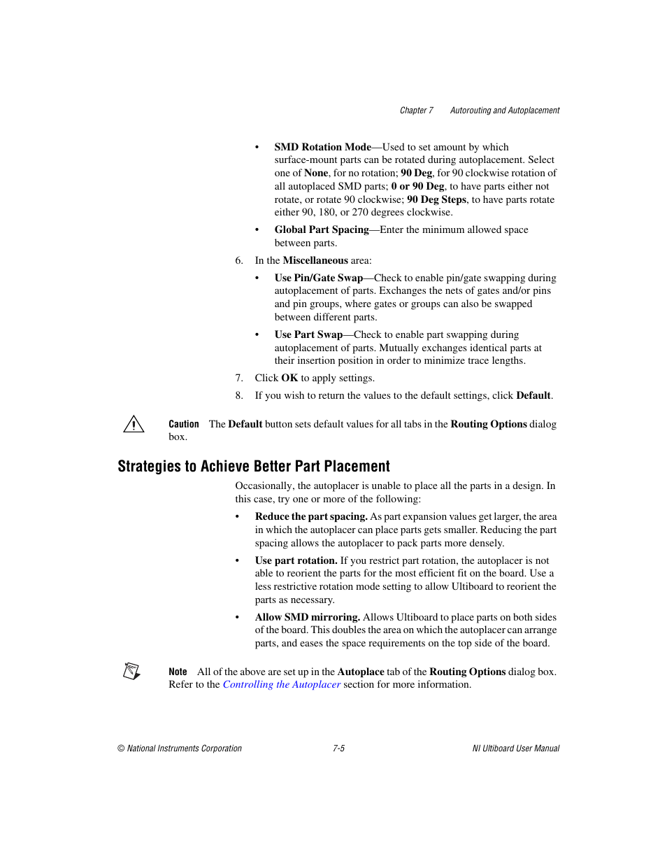 Strategies to achieve better part placement, Strategies to achieve better part placement -5 | National Instruments Graphical User Interface Ultiboard User Manual | Page 202 / 281