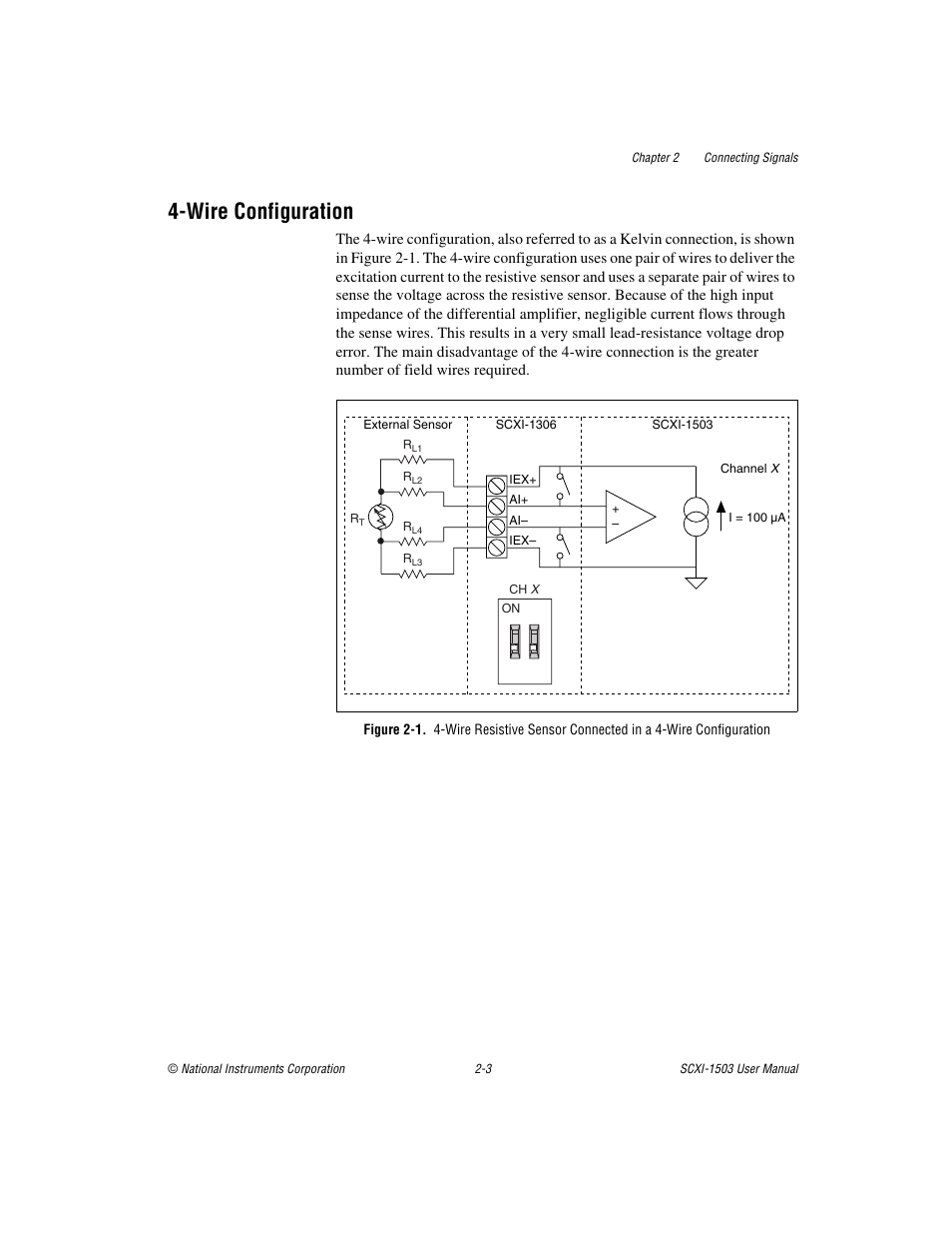 Wire configuration, Wire configuration -3 | National Instruments Module SCXI-1503 User Manual | Page 16 / 79