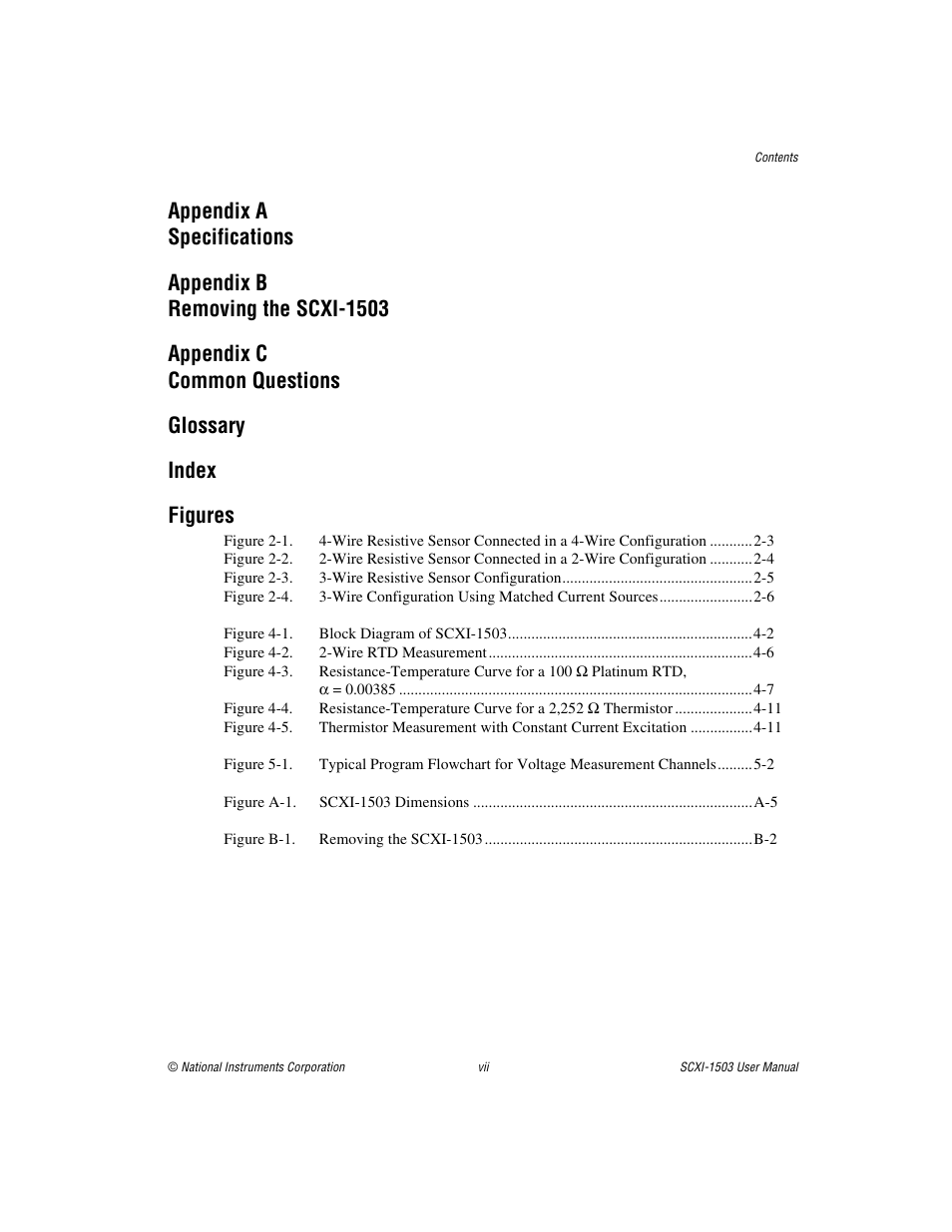 National Instruments Module SCXI-1503 User Manual | Page 7 / 79