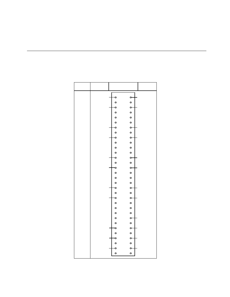 Appendix d scxi-1120 front connector, Figure d-1, Scxi-1120 front connector pin assignment | National Instruments SCXI-1120 User Manual | Page 97 / 130