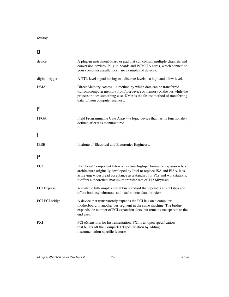 National Instruments MXI Series User Manual | Page 36 / 40