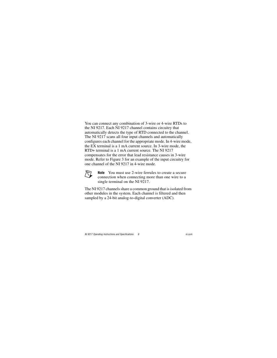 National Instruments NI 9217 User Manual | Page 8 / 28