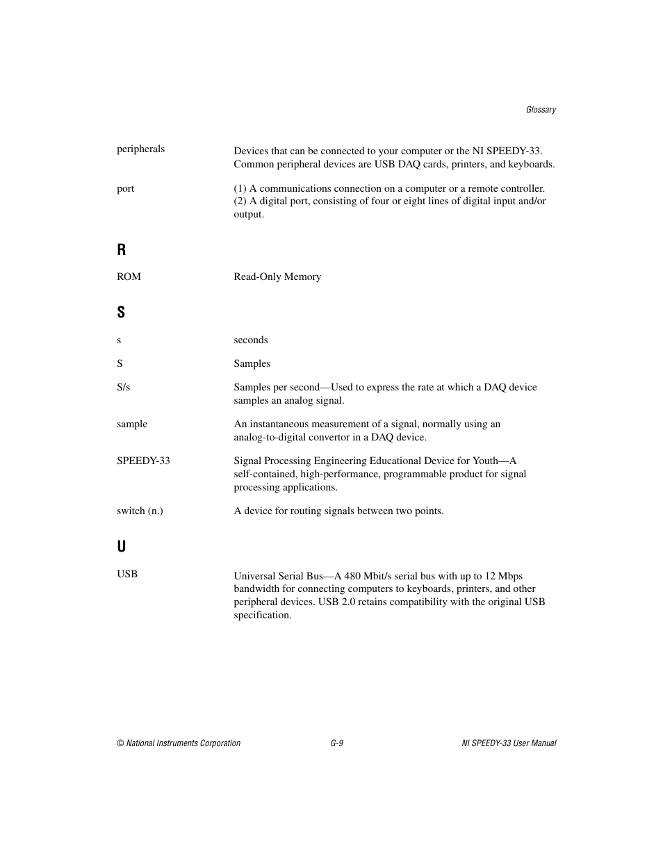 National Instruments Signal Processing Engineering Educational Device NI SPEEDY-33 User Manual | Page 41 / 45