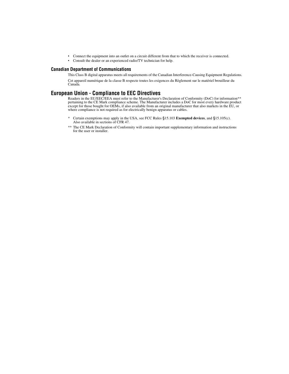 European union - compliance to eec directives | National Instruments GPIB-ENET/100 User Manual | Page 5 / 59