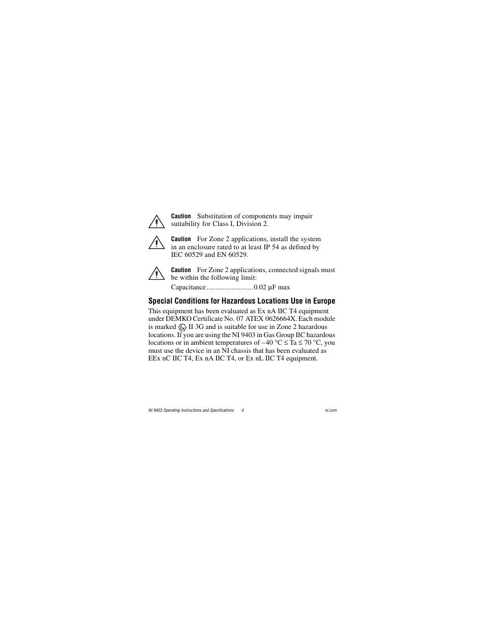 National Instruments NI 9403 User Manual | Page 4 / 23