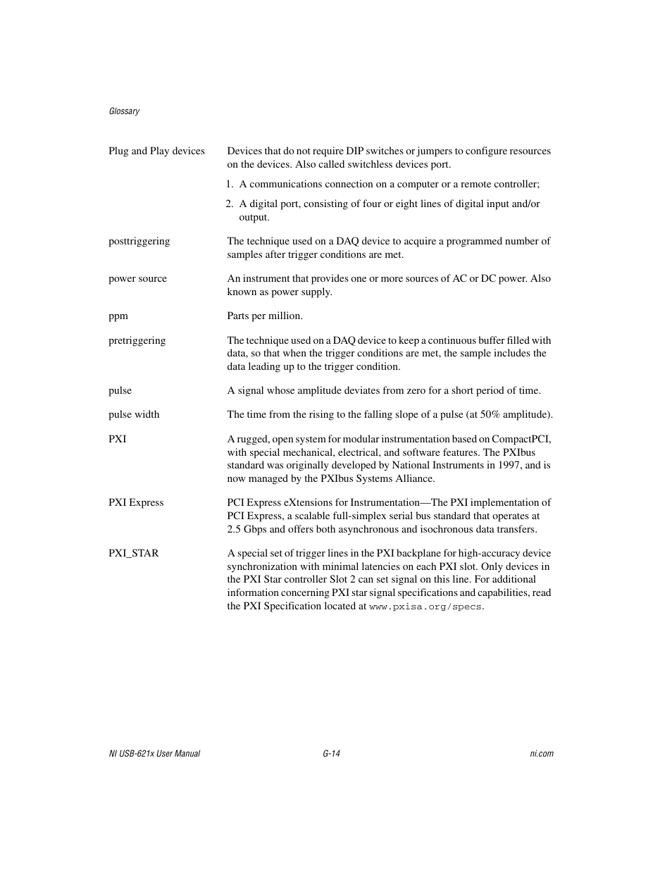 National Instruments NI USB-621x User Manual | Page 163 / 178