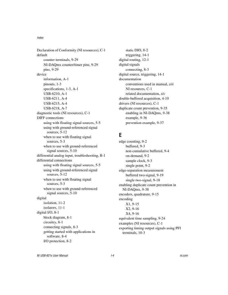 National Instruments NI USB-621x User Manual | Page 172 / 178