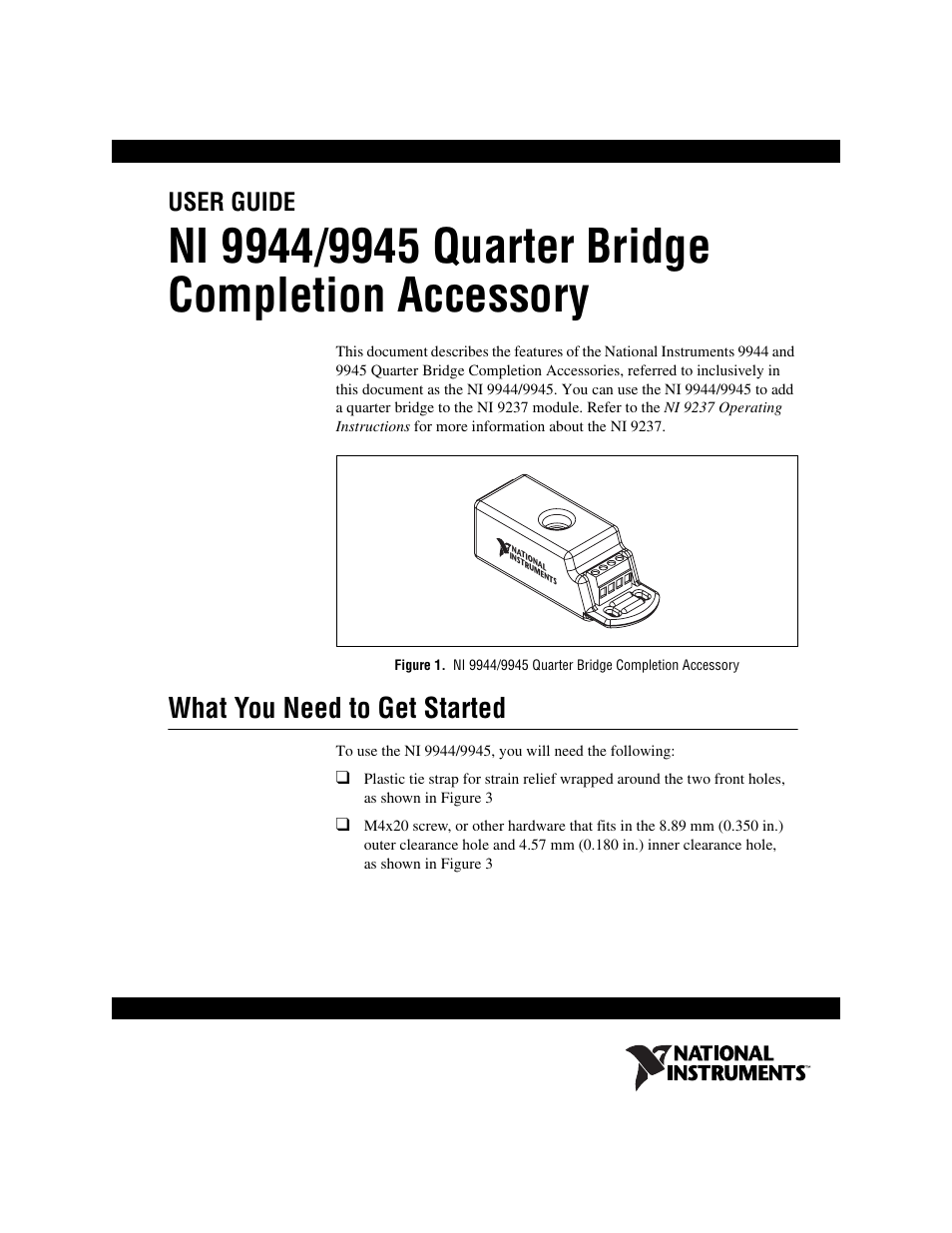 National Instruments NI 9944 User Manual | 4 pages