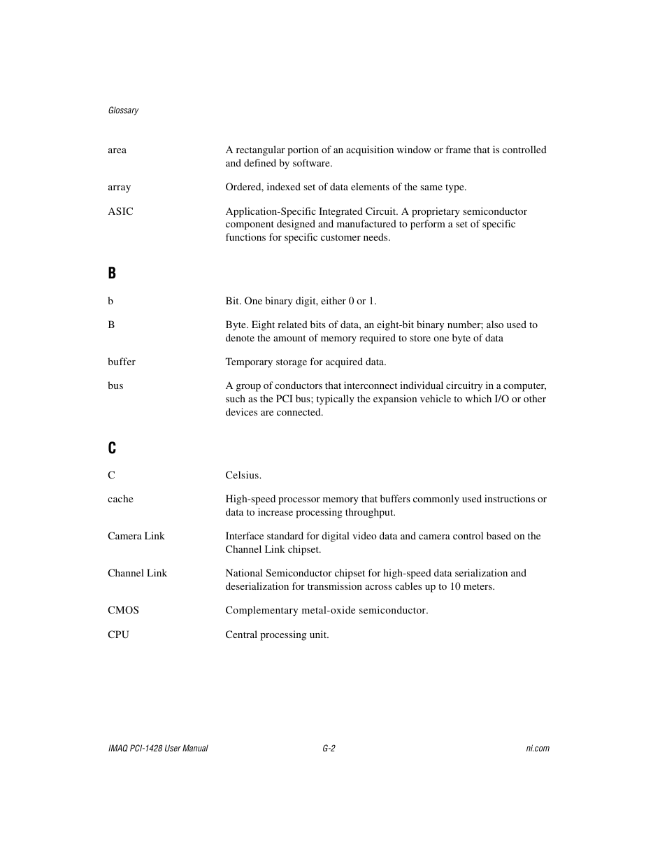 National Instruments PCI-1428 User Manual | Page 30 / 39