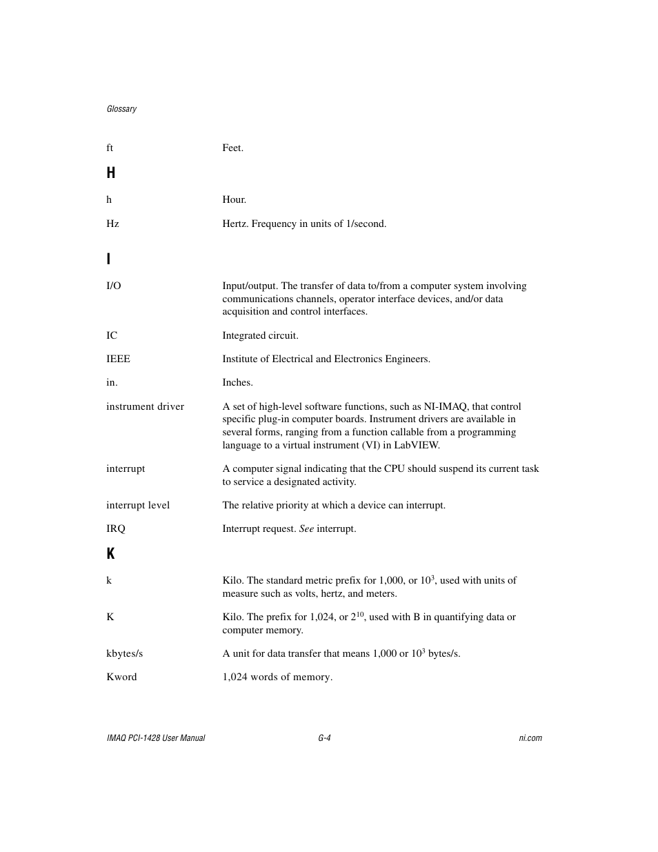 National Instruments PCI-1428 User Manual | Page 32 / 39