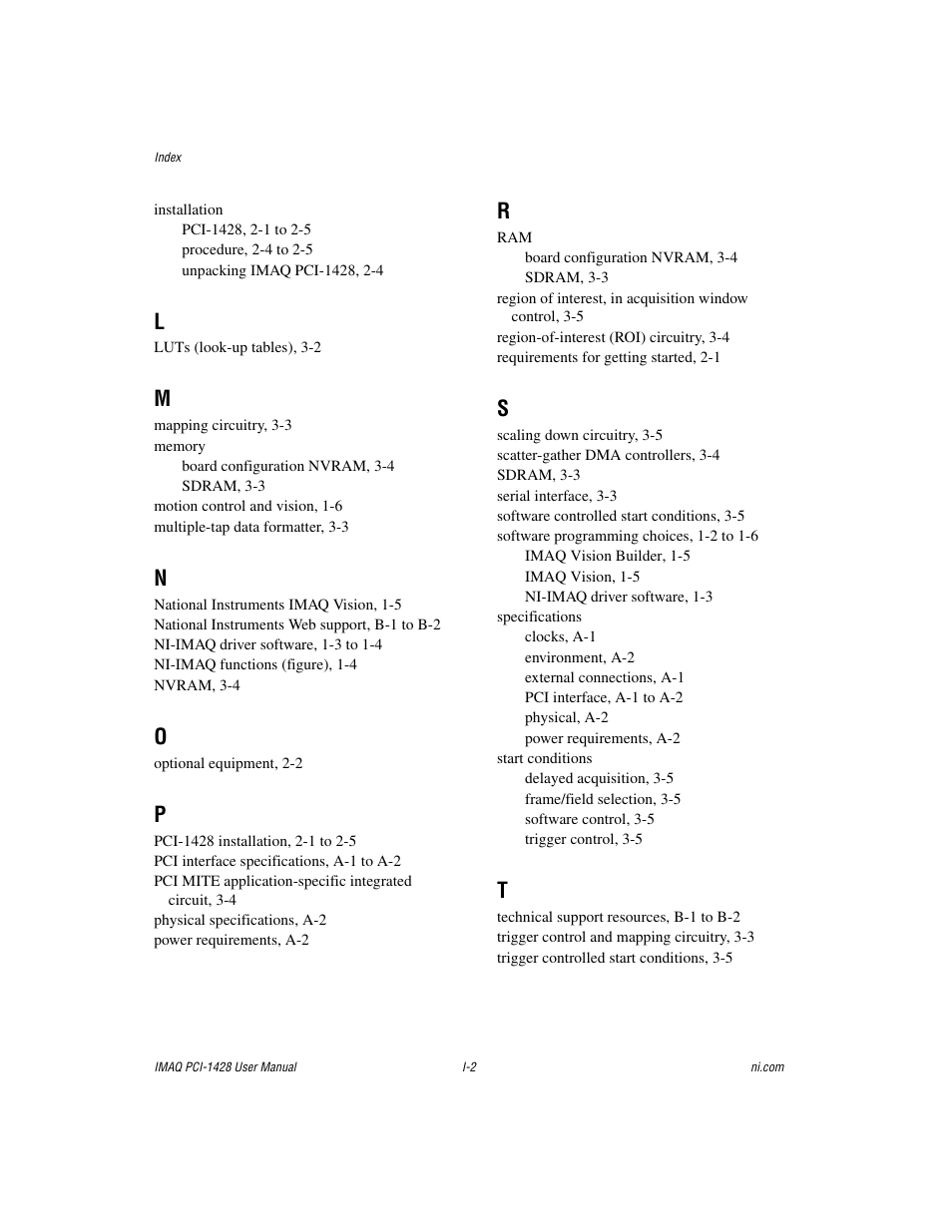 National Instruments PCI-1428 User Manual | Page 38 / 39