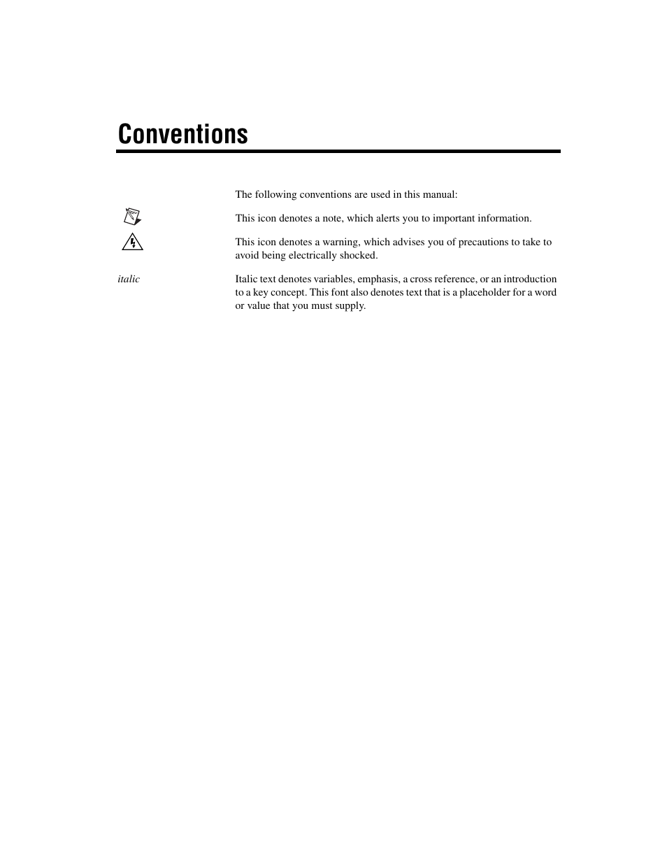 Conventions | National Instruments PCI-1428 User Manual | Page 6 / 39