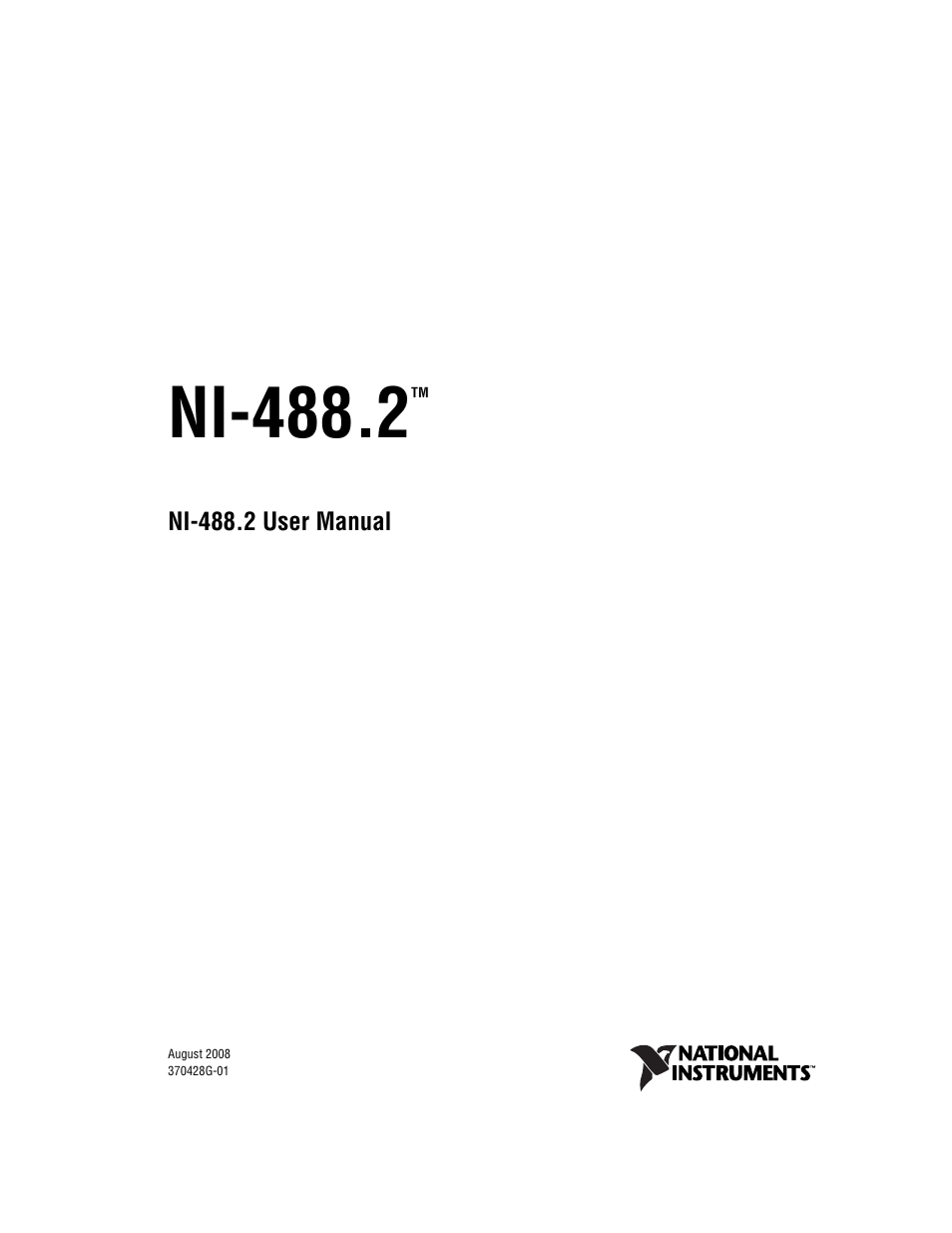 National Instruments NI-488.2 User Manual | 137 pages