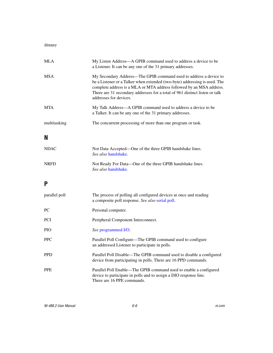 National Instruments NI-488.2 User Manual | Page 126 / 137