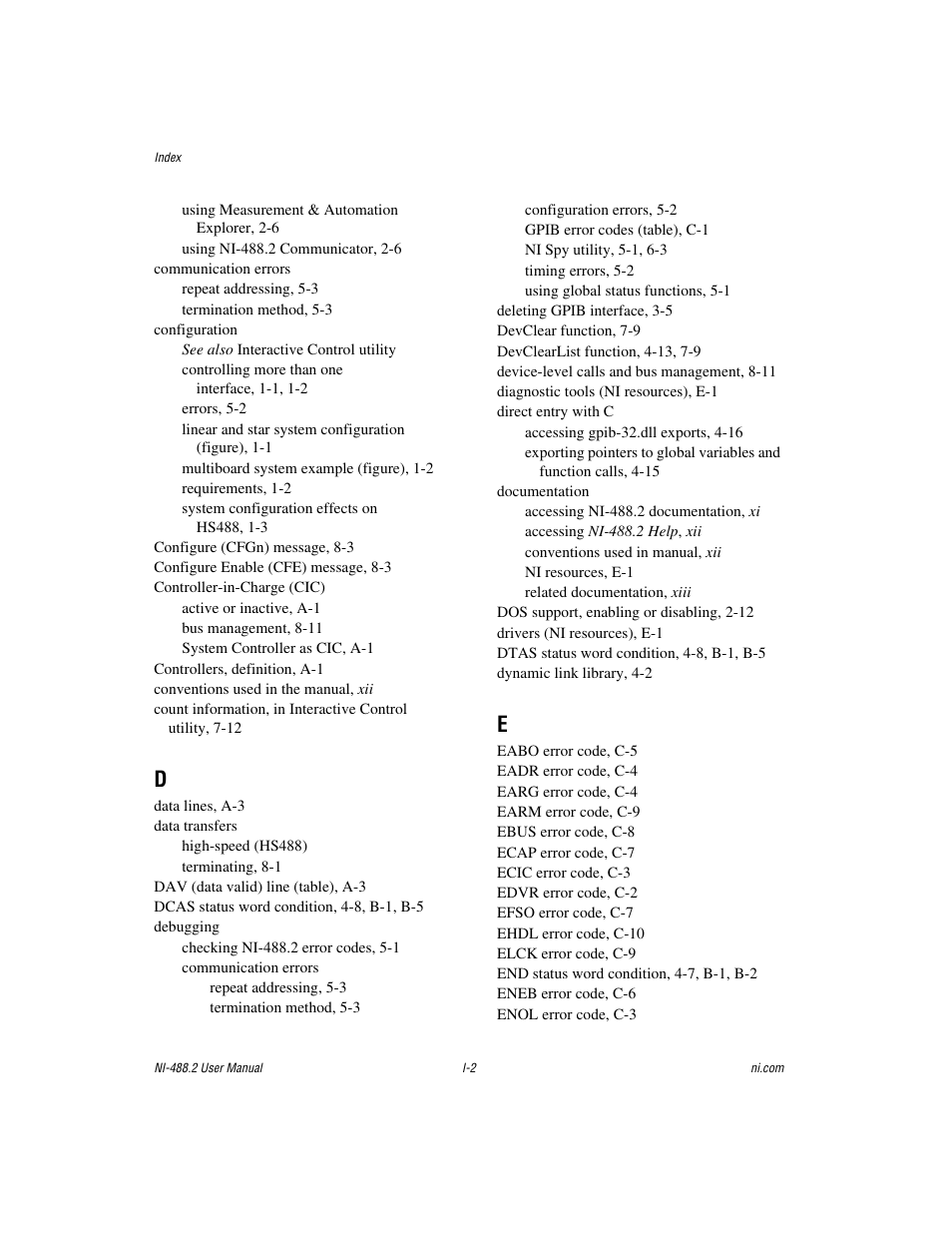 National Instruments NI-488.2 User Manual | Page 130 / 137